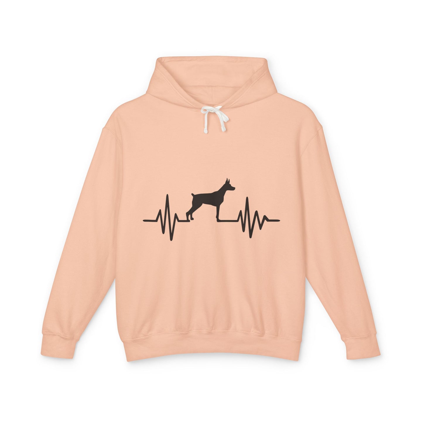 My Heart Beats For Dobermans Unisex Lightweight Hoodie