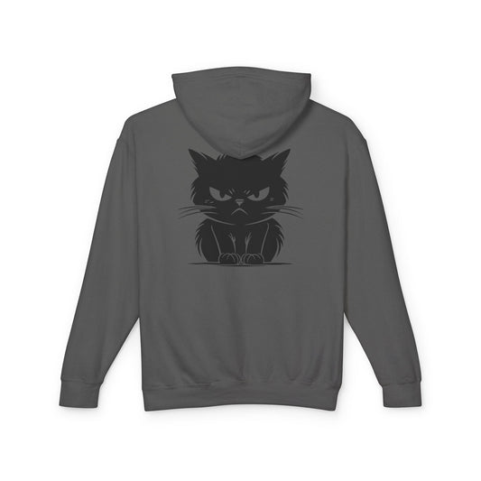 Angry Cat Unisex Lightweight Hoodie