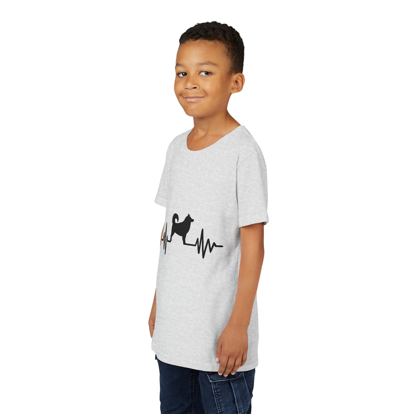 My Heart Beats For Malamutes Youth Unisex Short Sleeve Crewneck Tee