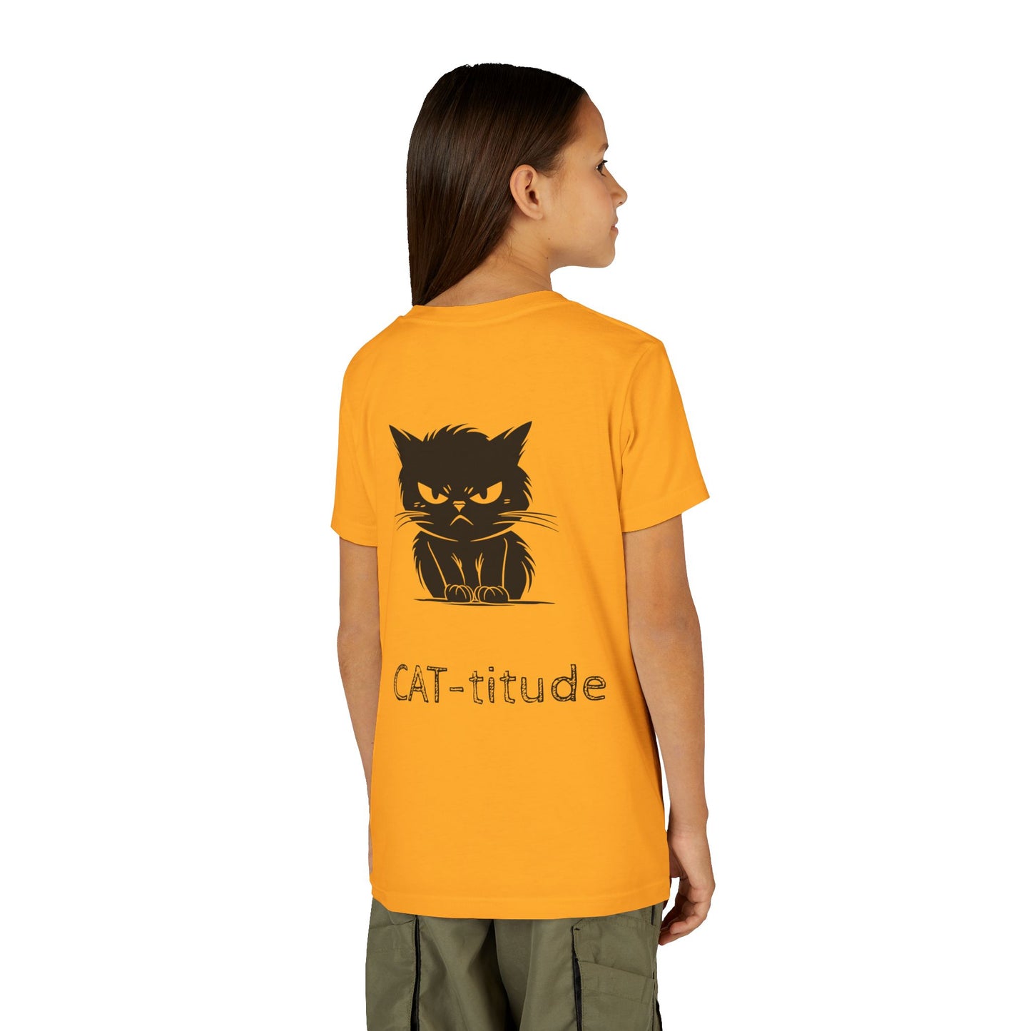 CAT-titude Youth Unisex Short Sleeve Crewneck Tee