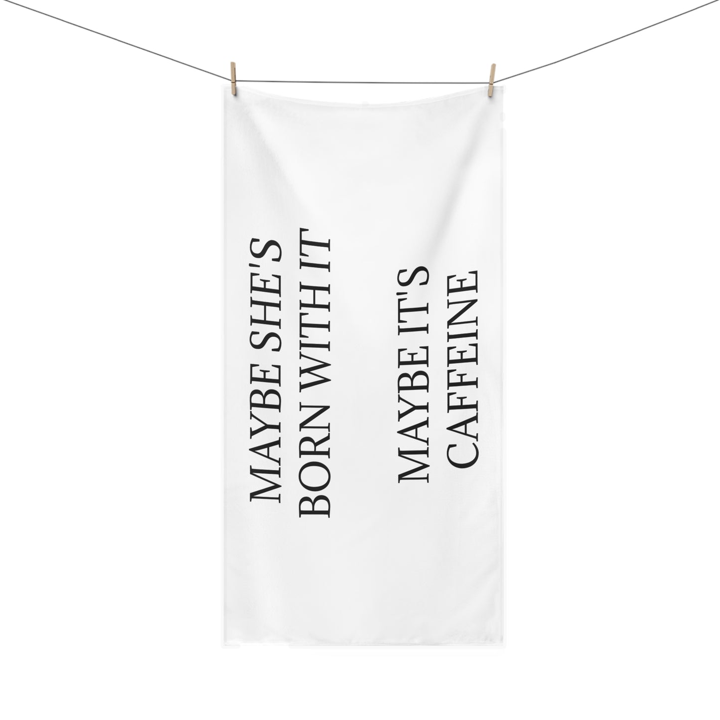 Born With It Mink-Cotton Beach Towel