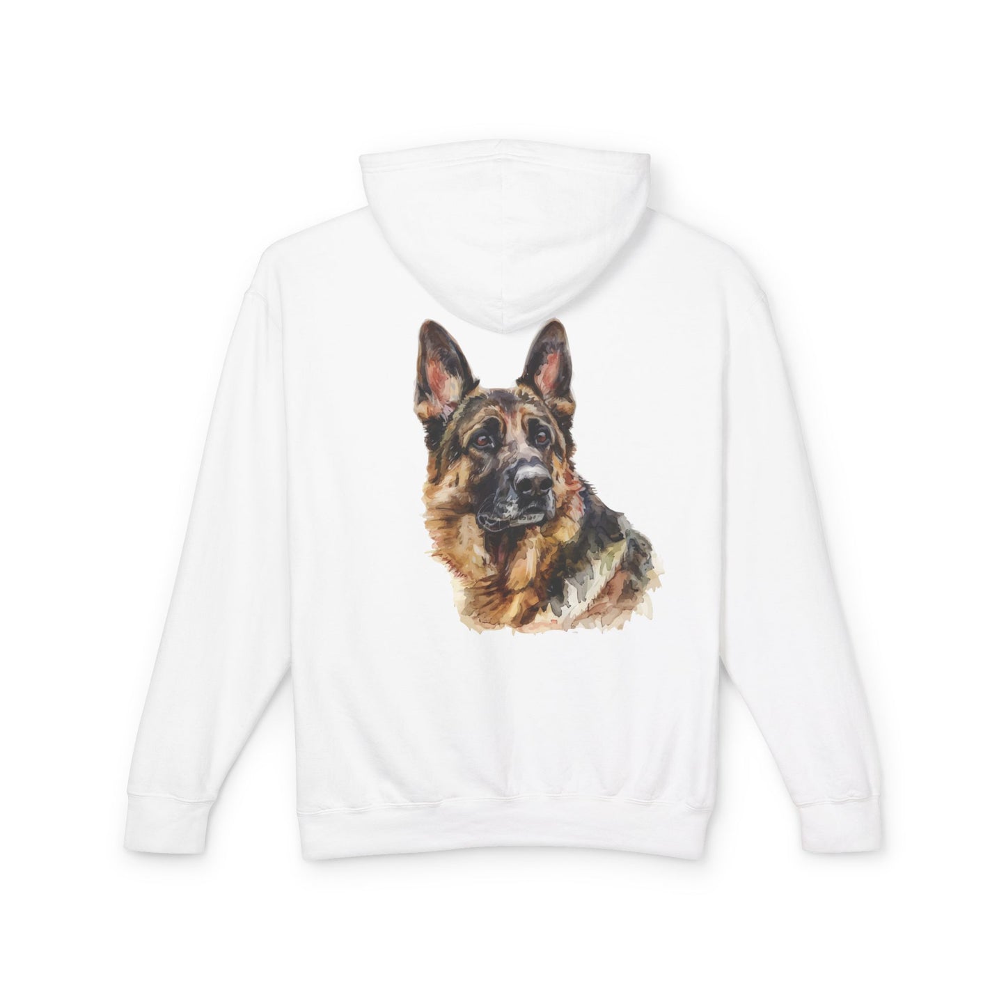 German Shepherd Head Unisex Lightweight Hoodie