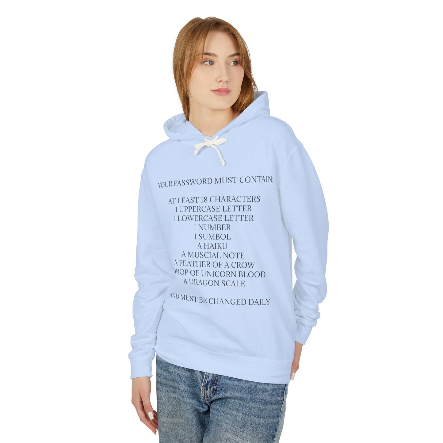 Password Unisex Lightweight Hoodie
