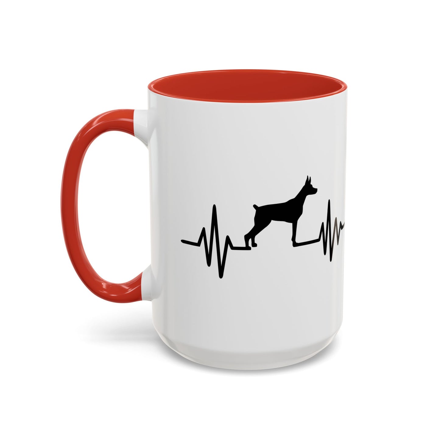 My Heart Beats For Dobermans 2-Tone Coffee Mug