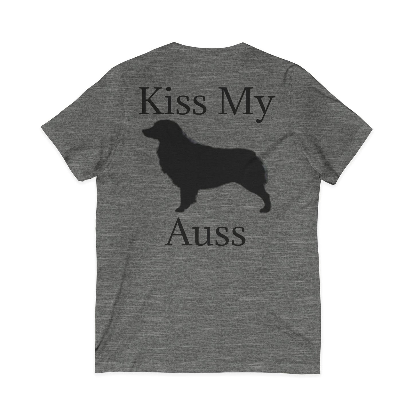 Kiss My Auss Unisex Short Sleeve V-Neck Tee