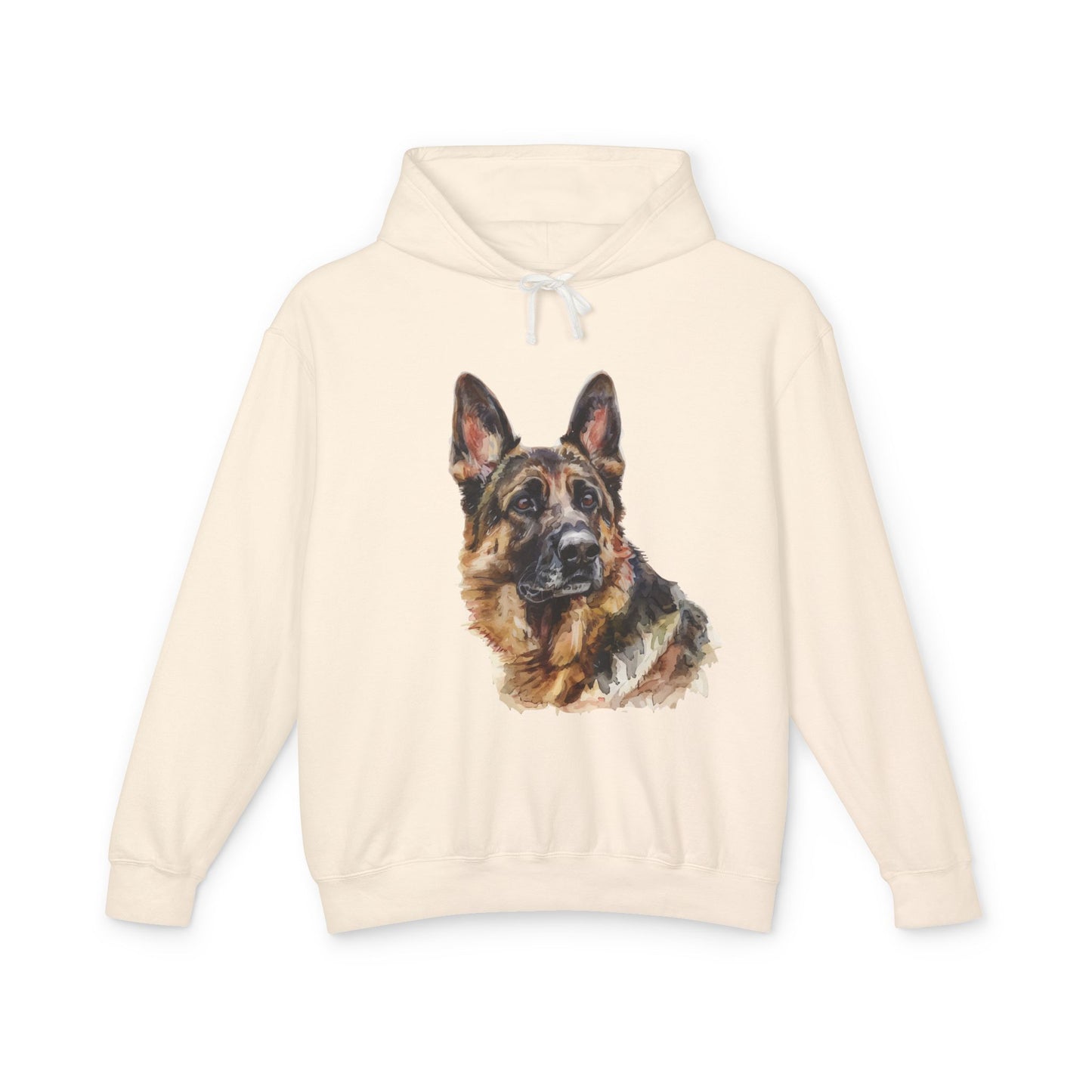 German Shepherd Head Unisex Lightweight Hoodie