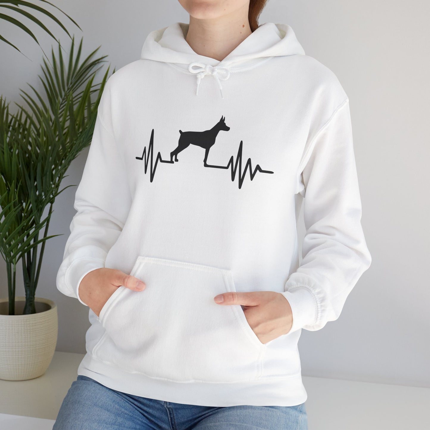 My Heart Beats For Dobermans Unisex Hoodie