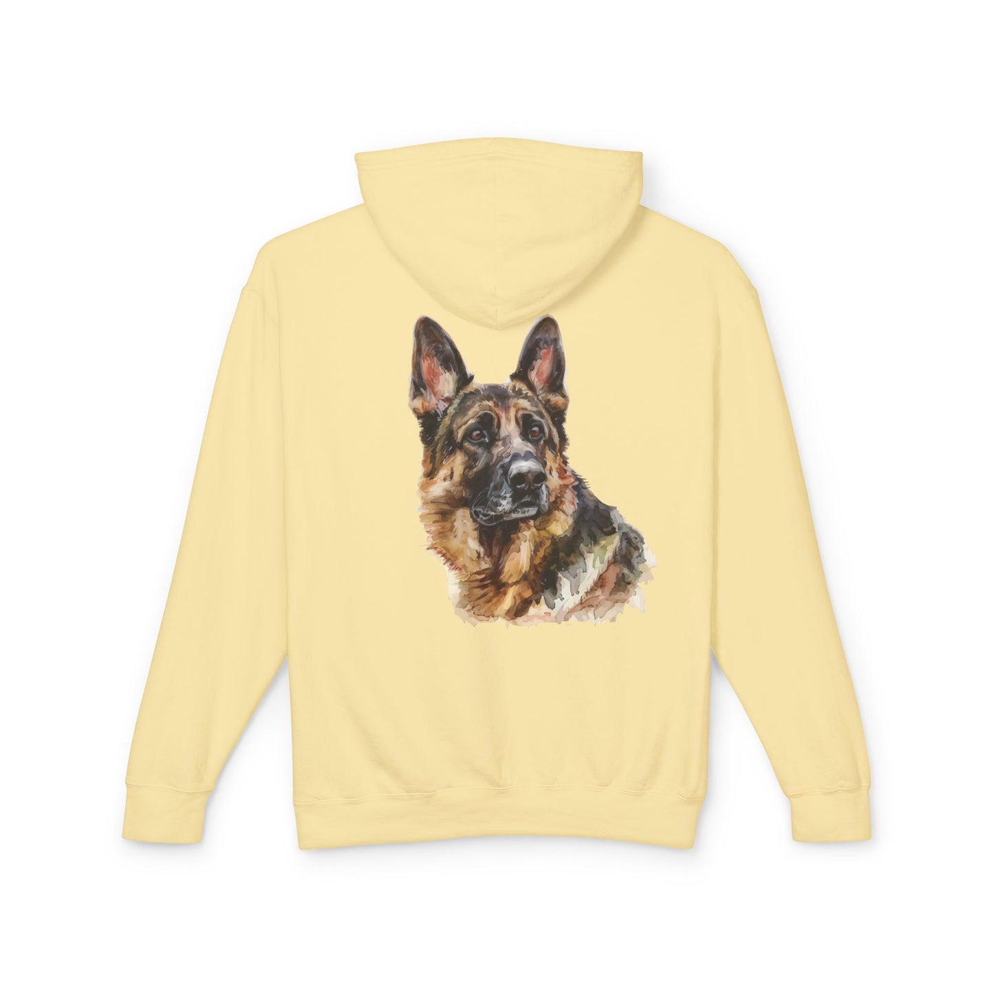 German Shepherd Head Unisex Lightweight Hoodie