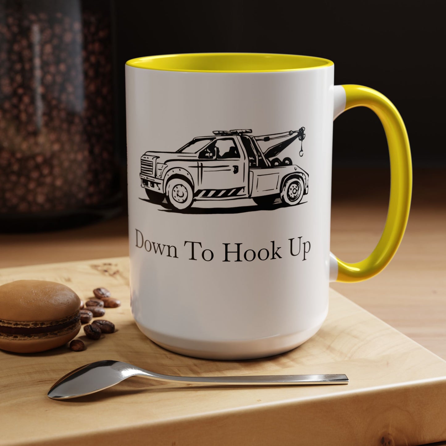 Down To Hook Up 2-Tone Coffee Mug