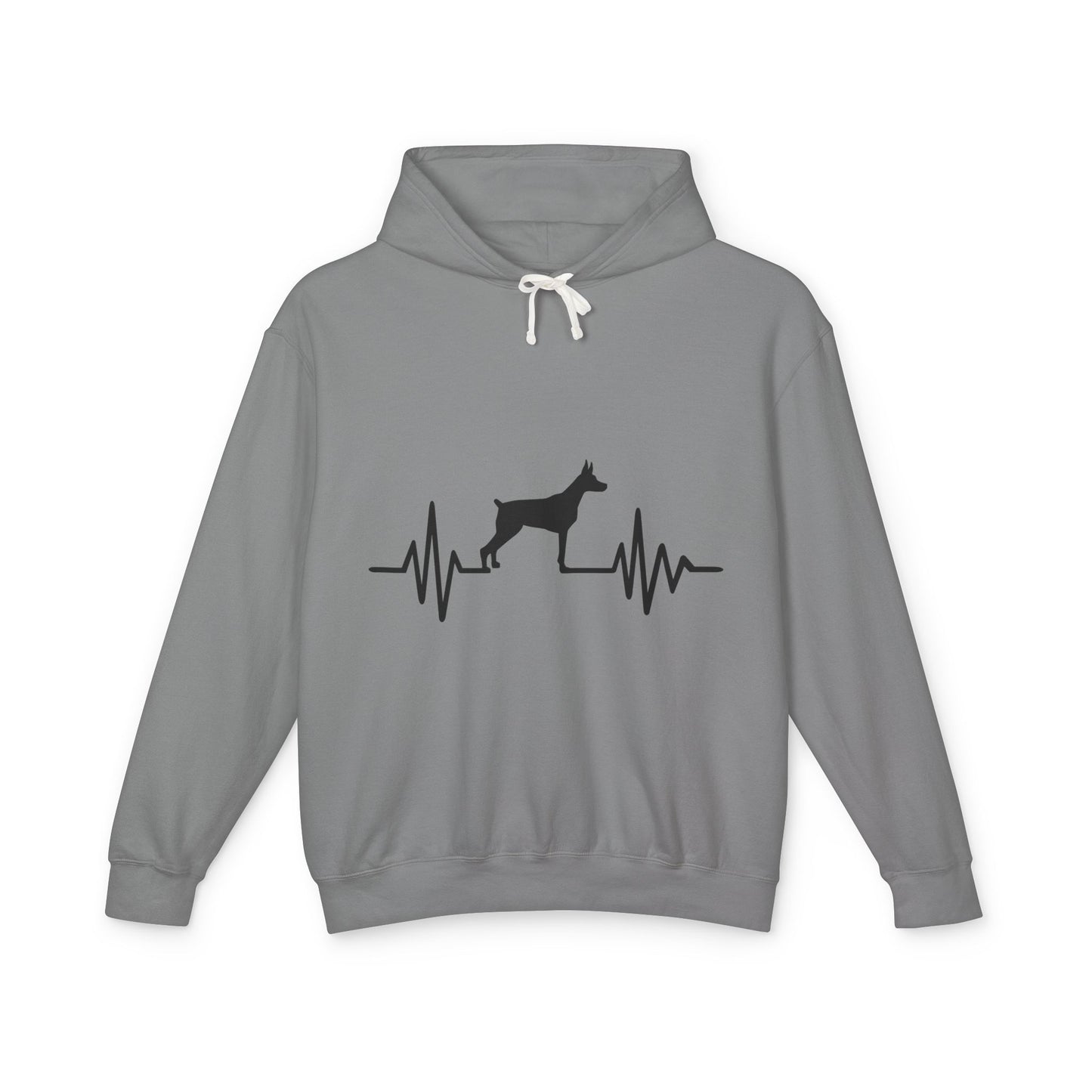 My Heart Beats For Dobermans Unisex Lightweight Hoodie