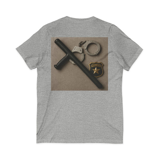 Law Enforcement Appreciation Unisex Short Sleeve V-Neck Tee