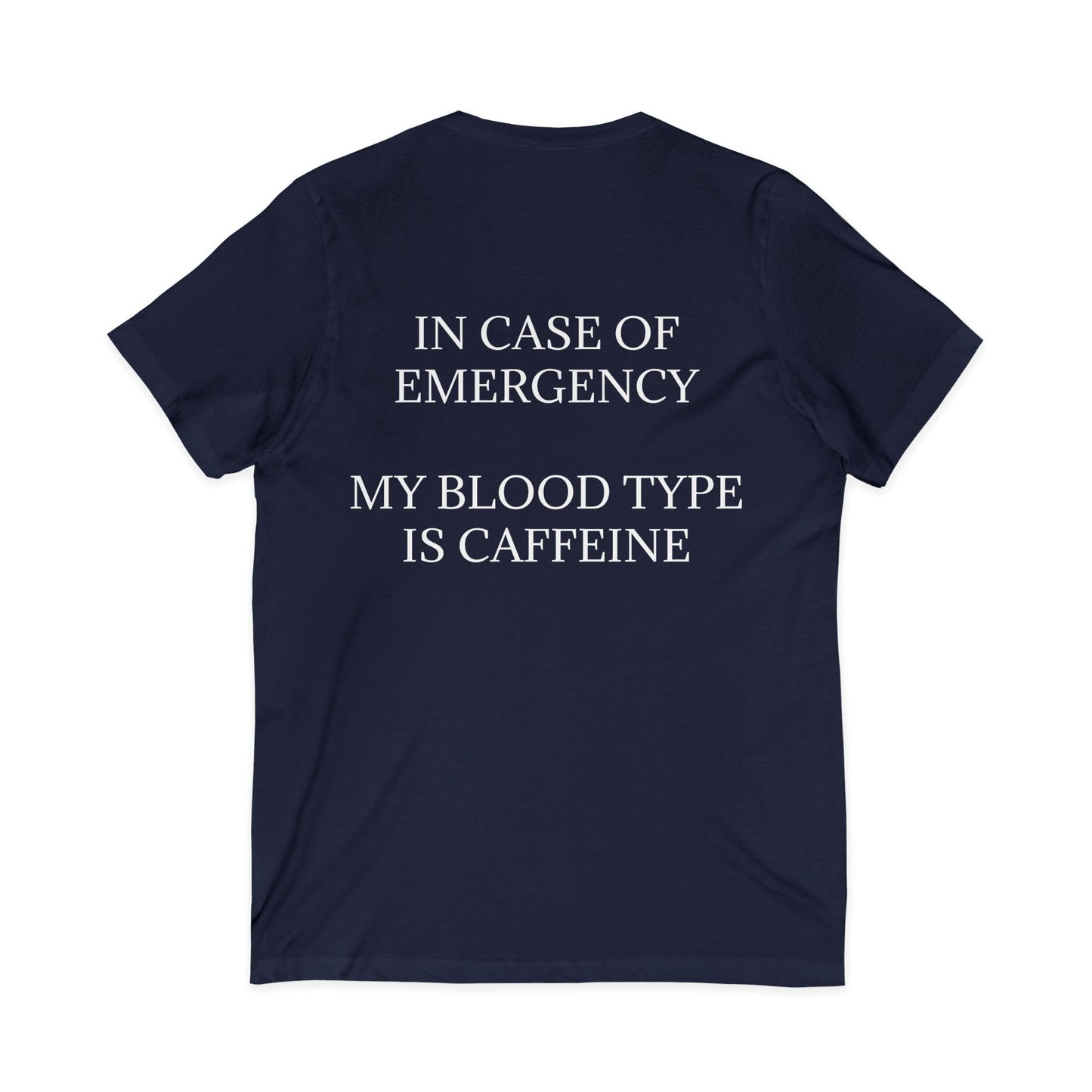 Blood Type Unisex Short Sleeve V-Neck Tee