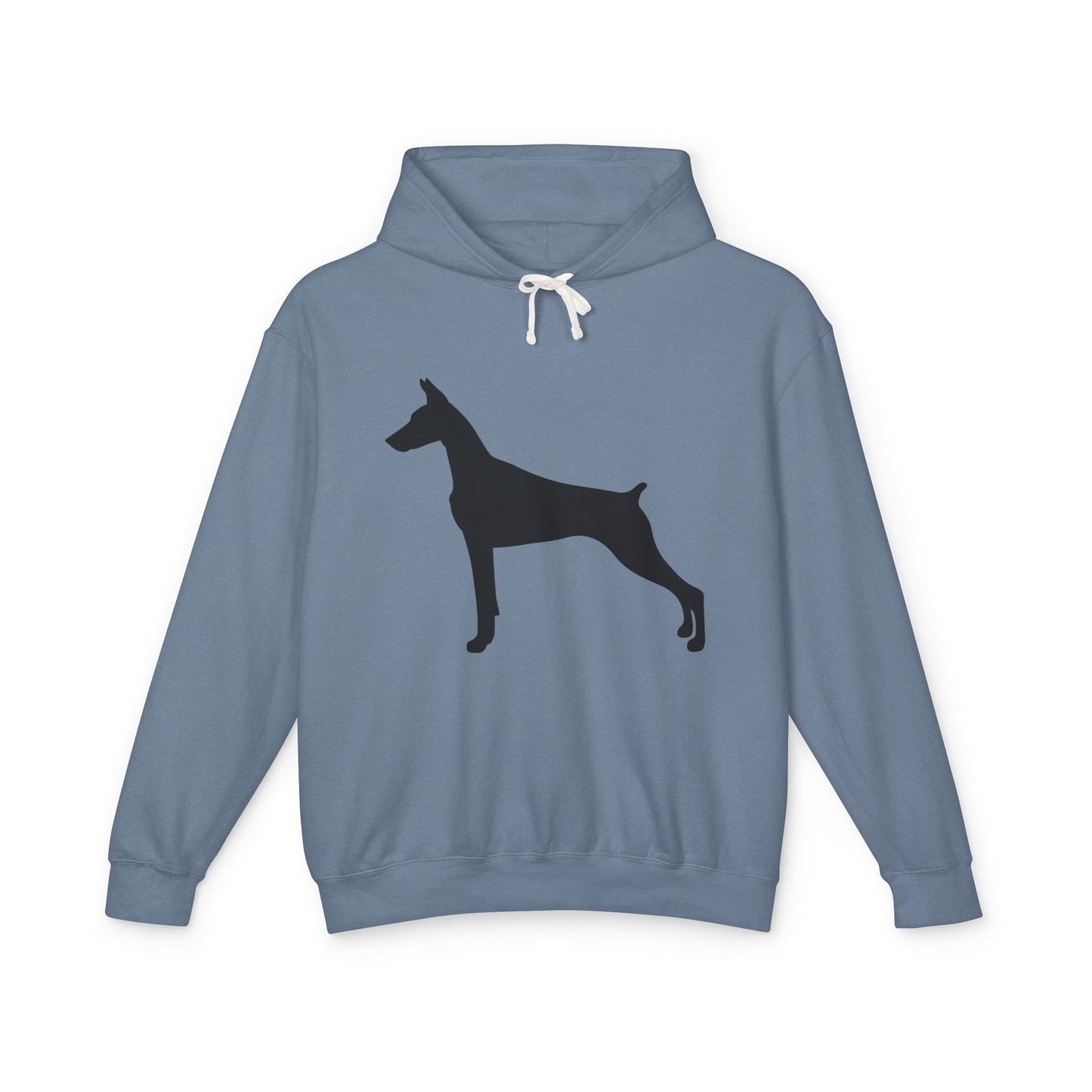 Doberman Silhouette Unisex Lightweight Hoodie