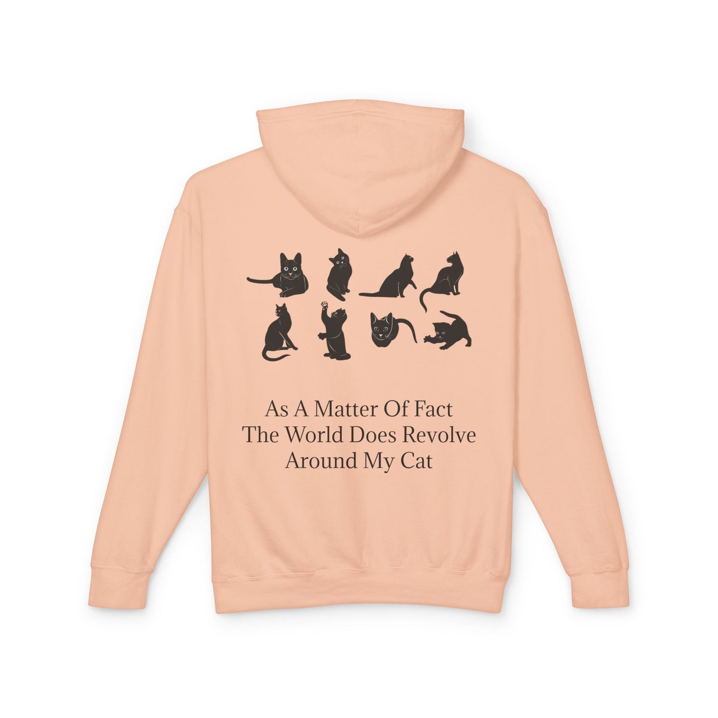 Matter Of Fact Cat Unisex Lightweight Hoodie