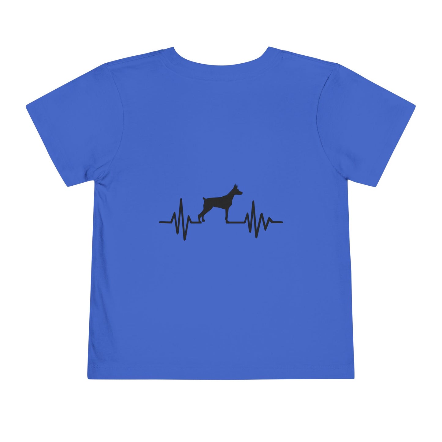 My Heart Beats For Dobermans Toddler Unisex Short Sleeve Crewneck Tee