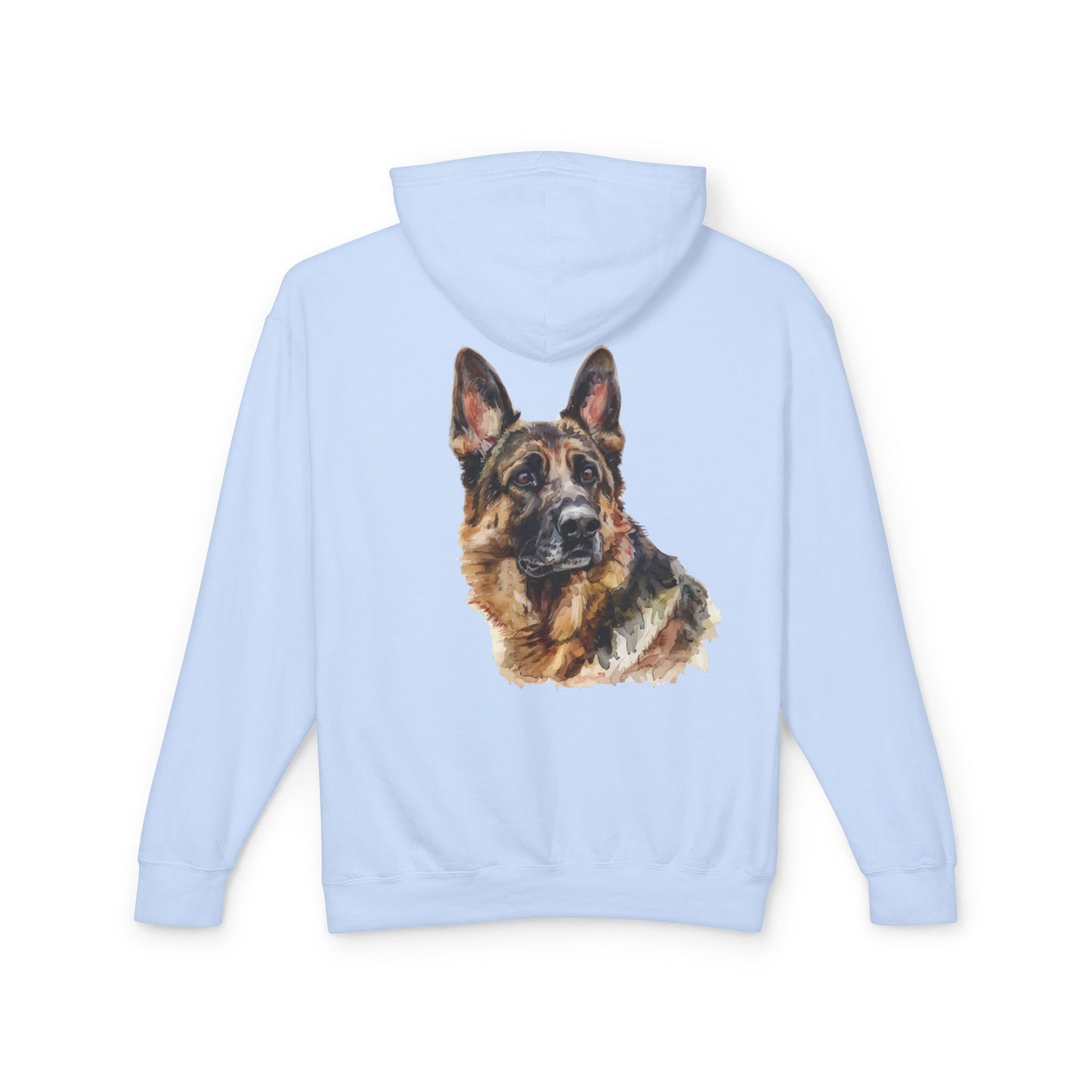 German Shepherd Head Unisex Lightweight Hoodie
