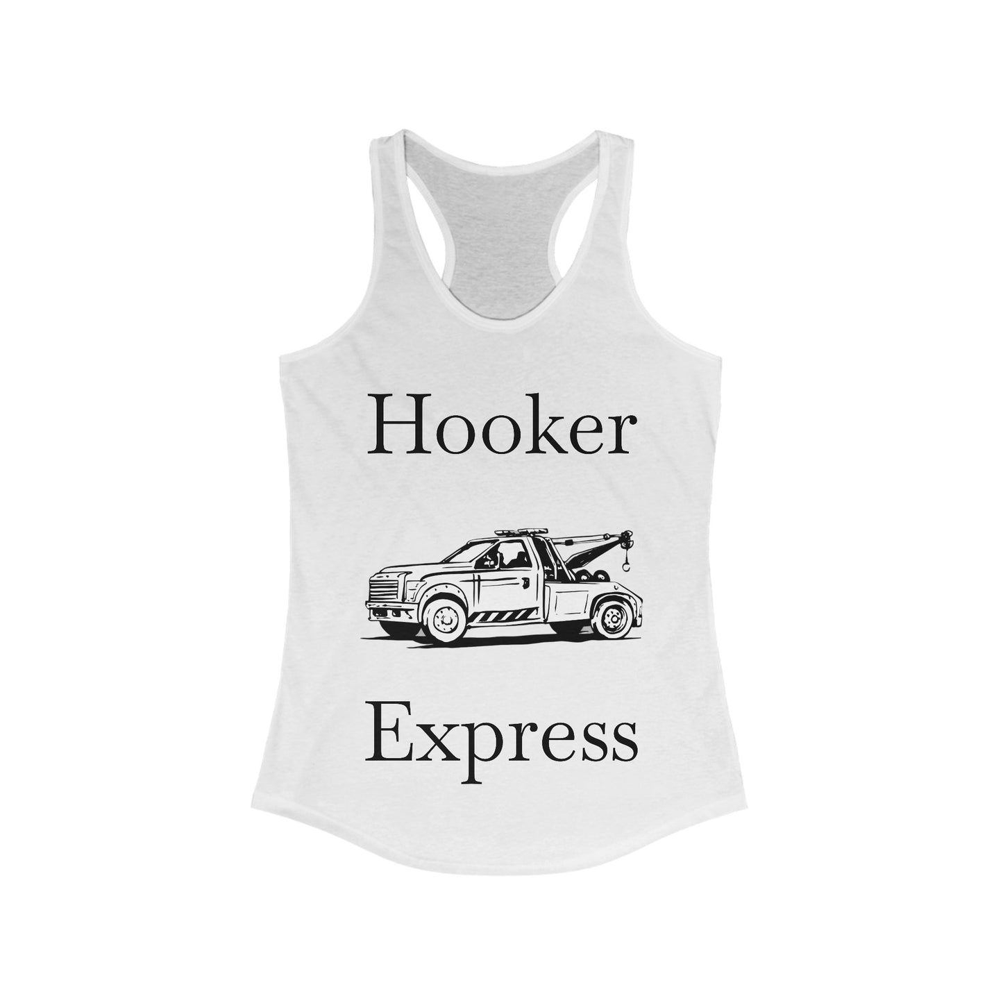 H**ker Express Wheel Lift Tow Truck Women's Racerback Tank