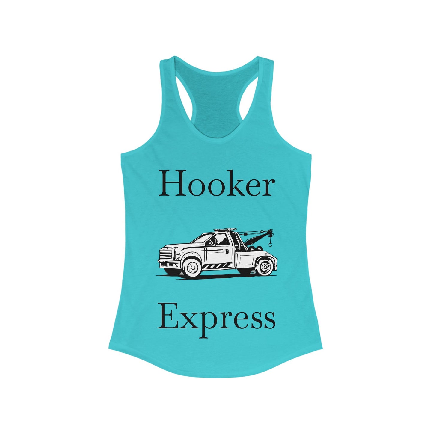H**ker Express Wheel Lift Tow Truck Women's Racerback Tank