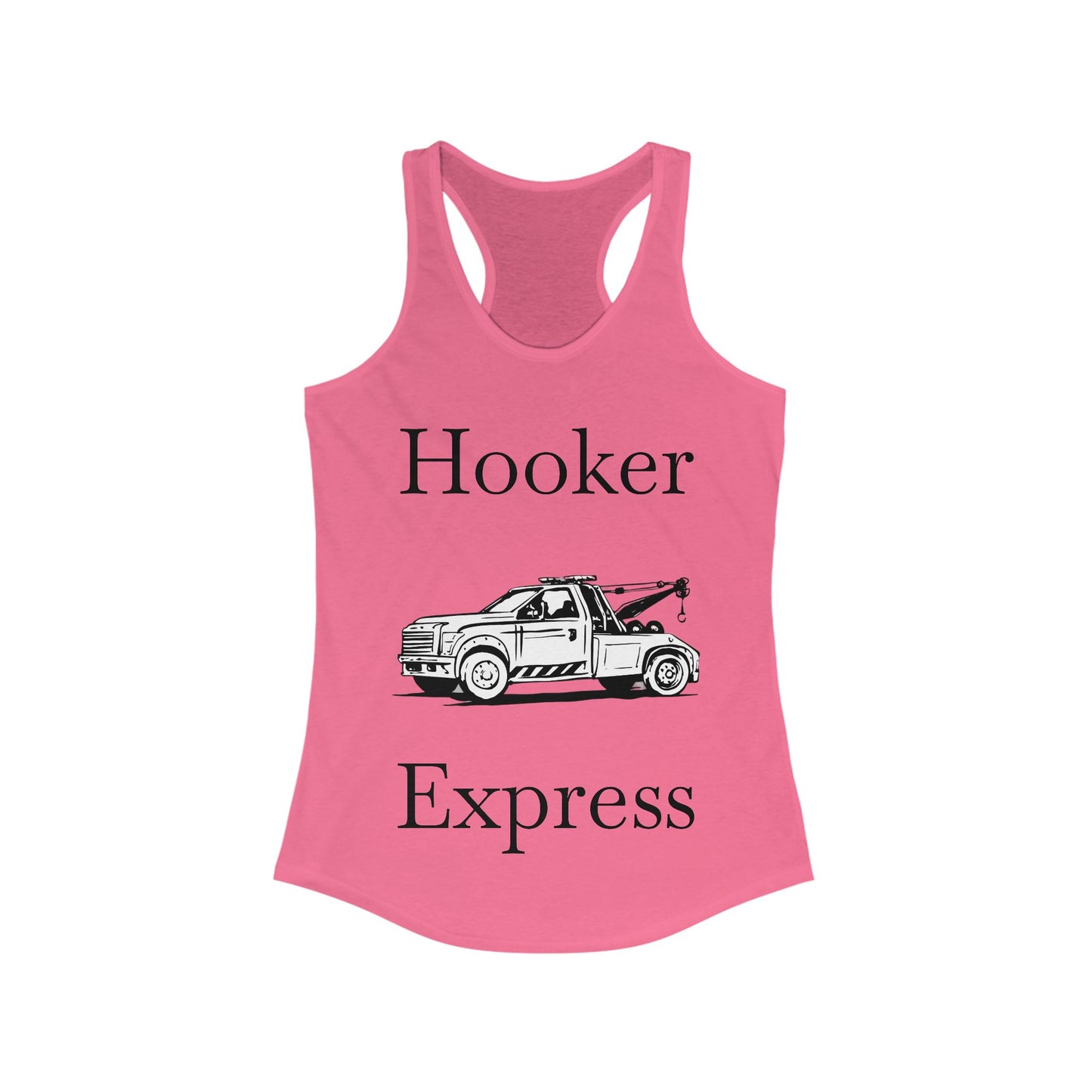 H**ker Express Wheel Lift Tow Truck Women's Racerback Tank