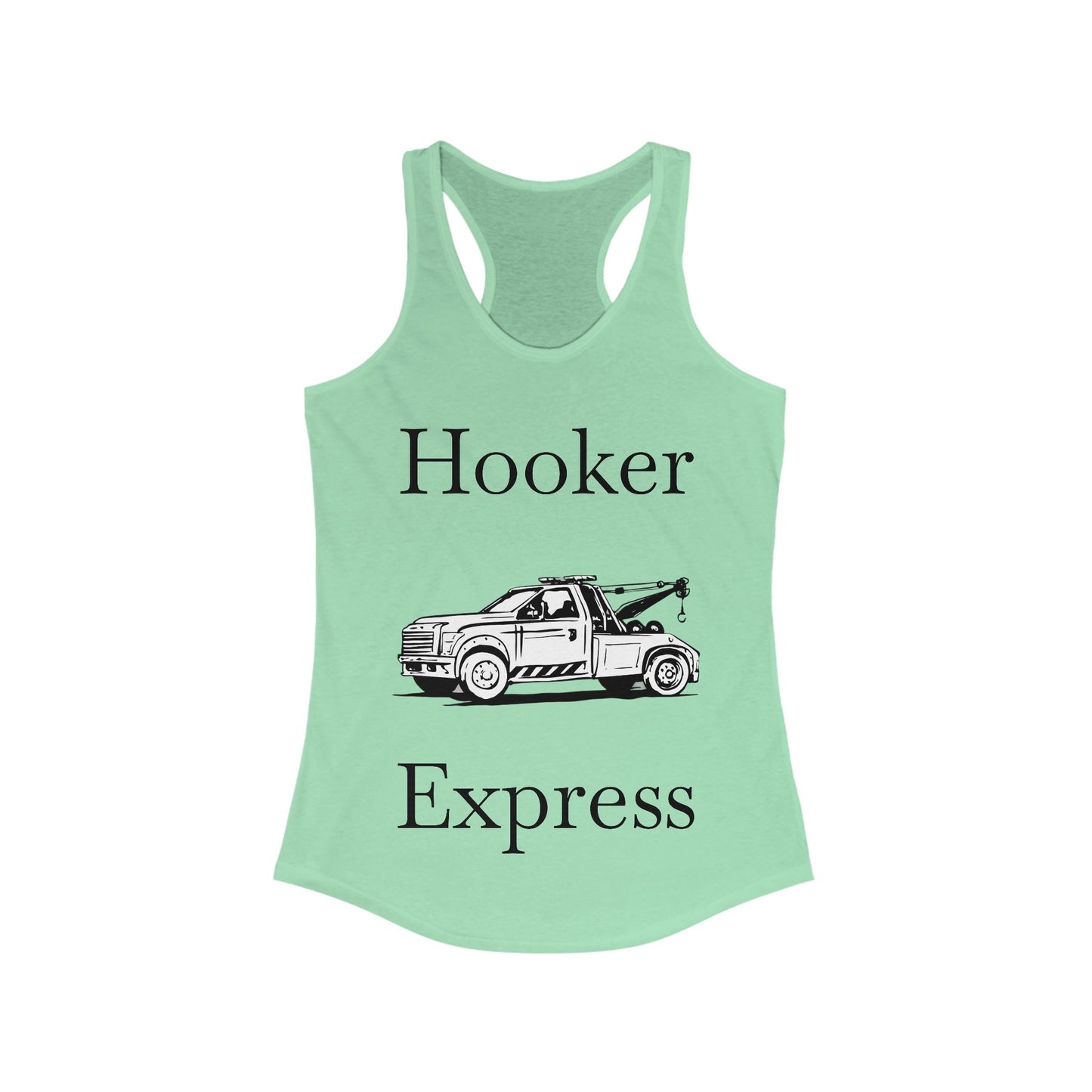 H**ker Express Wheel Lift Tow Truck Women's Racerback Tank