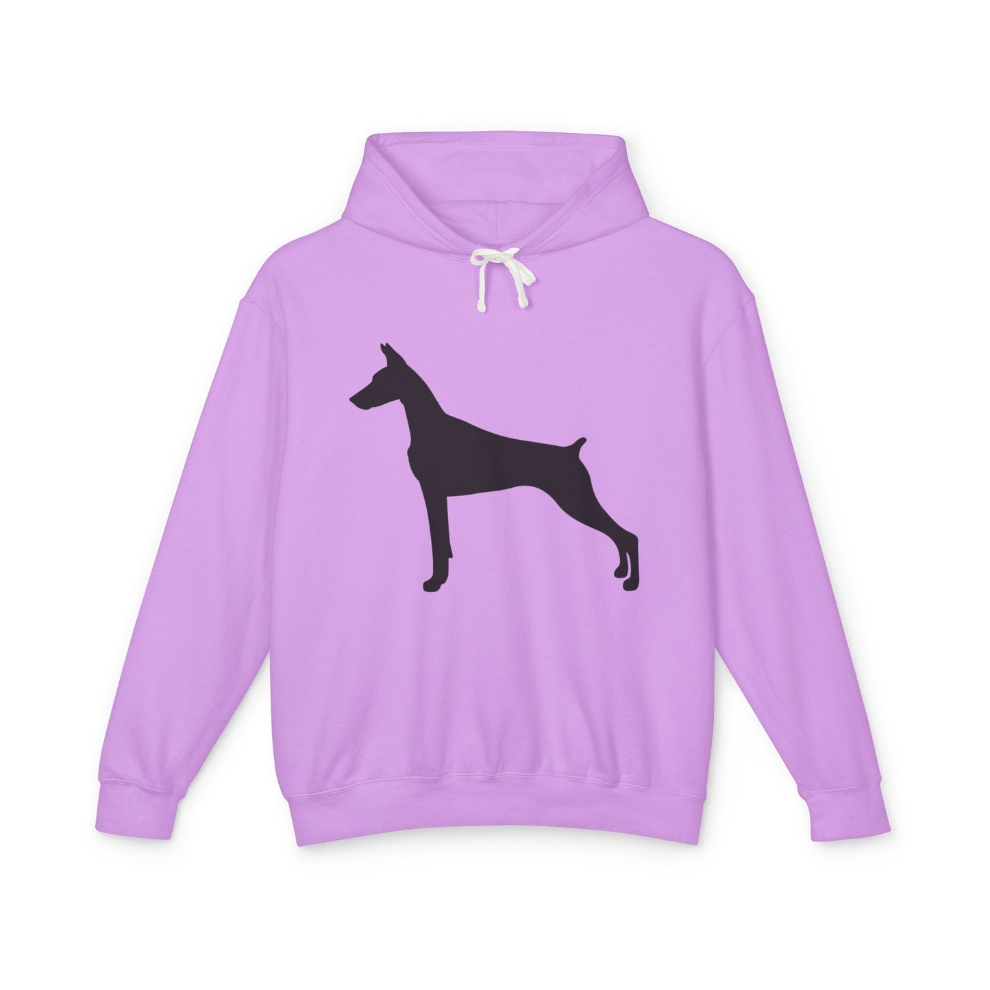 Doberman Silhouette Unisex Lightweight Hoodie