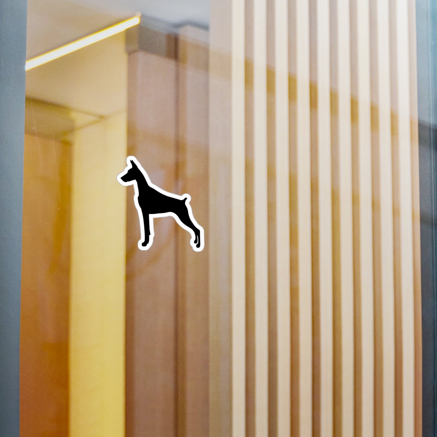 Doberman Silhouette Vinyl Decal