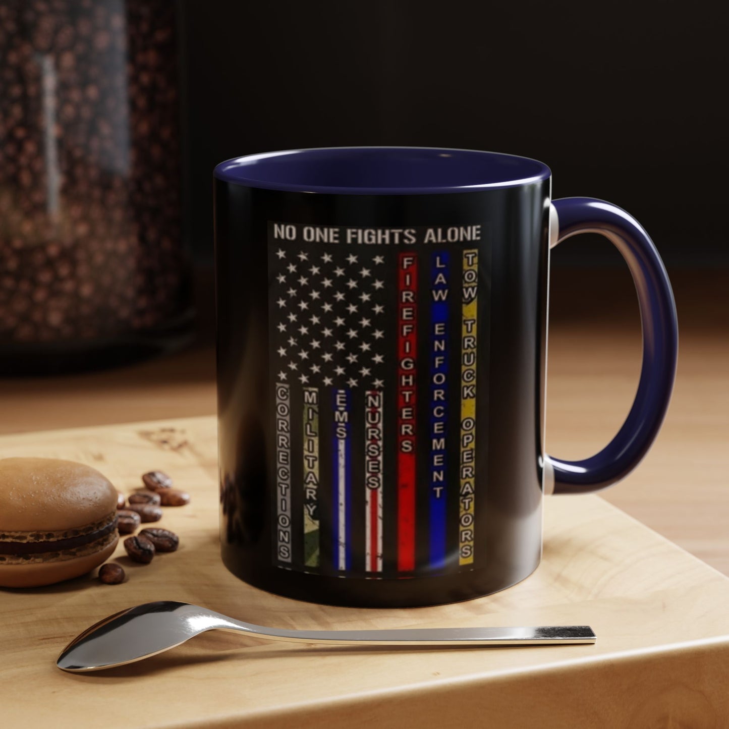 No One Fights Alone 2-Tone Coffee Mug
