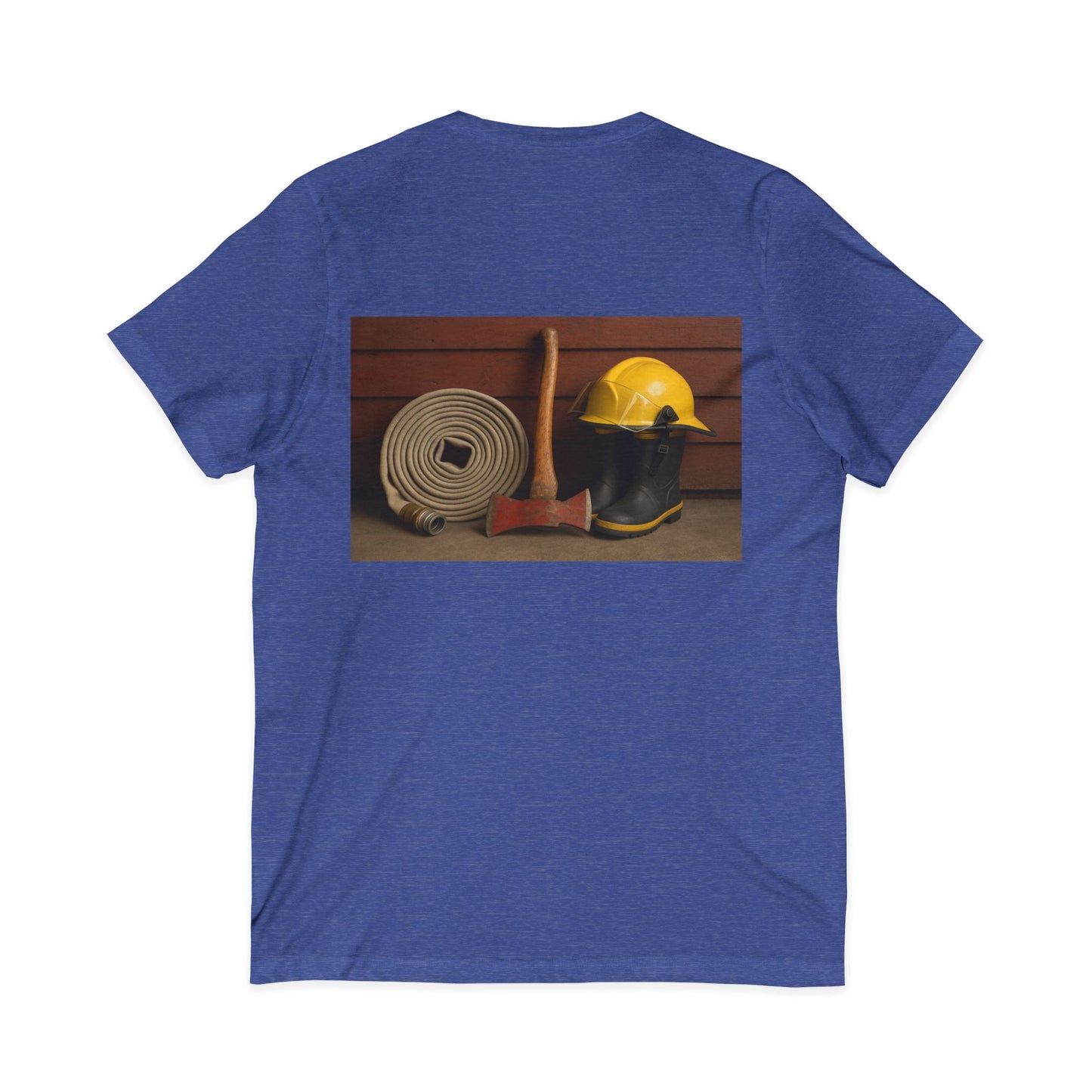 Fire/Rescue Appreciation Unisex Short Sleeve V-Neck Tee