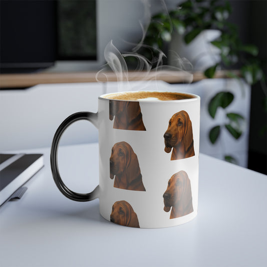 Bloodhound Head Color Changing Mug