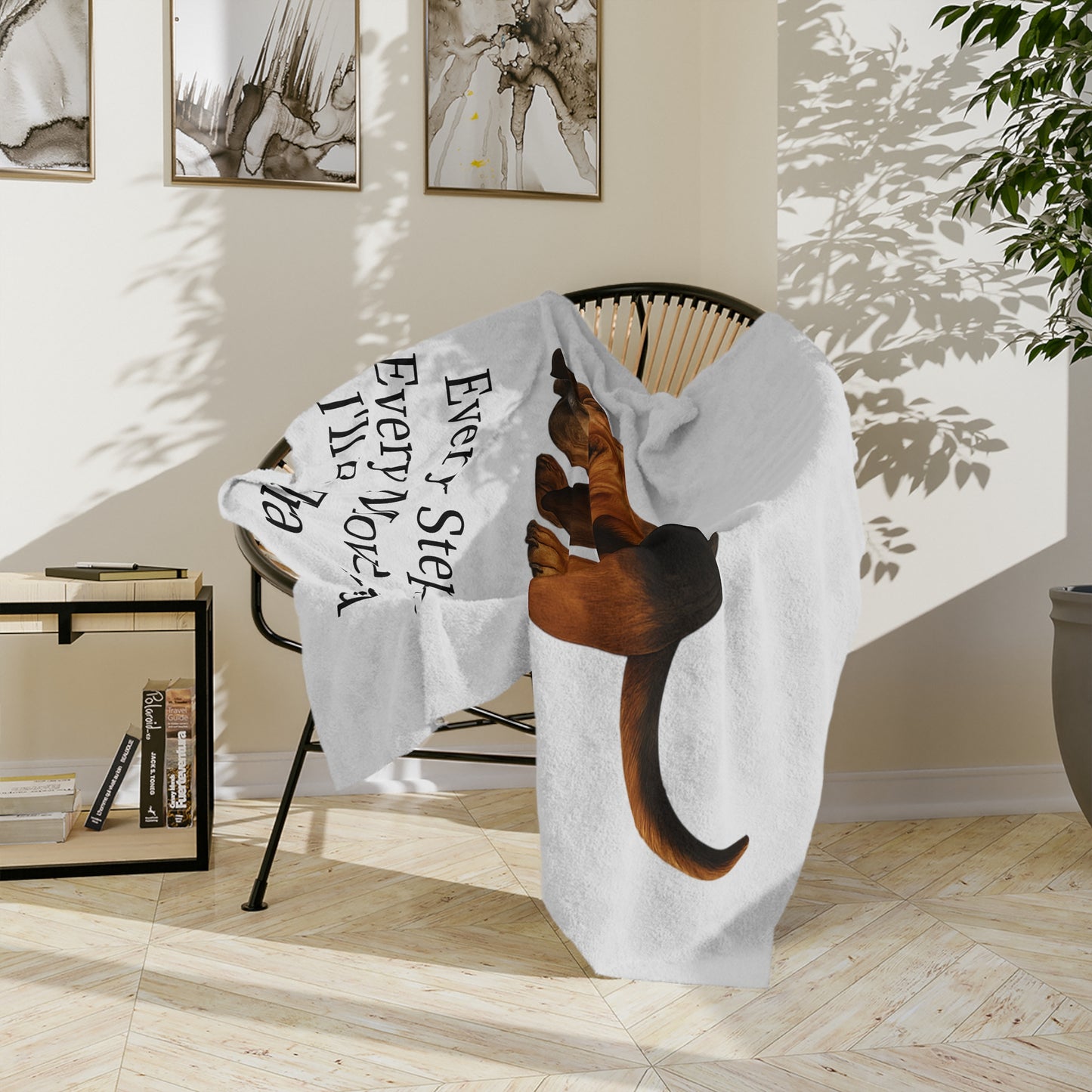 Tracking You Velveteen Microfiber Blanket