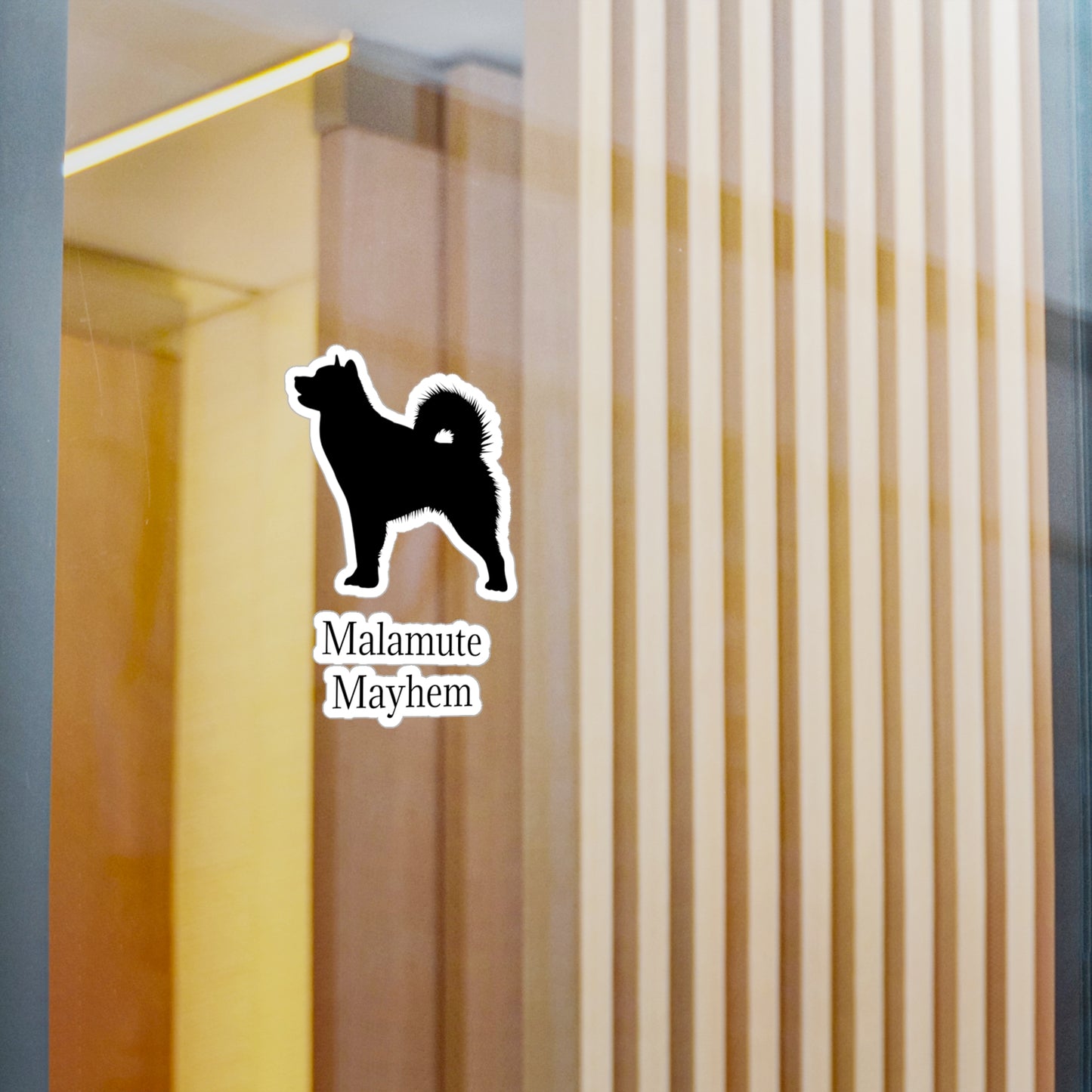Malamute Mayhem Vinyl Decal