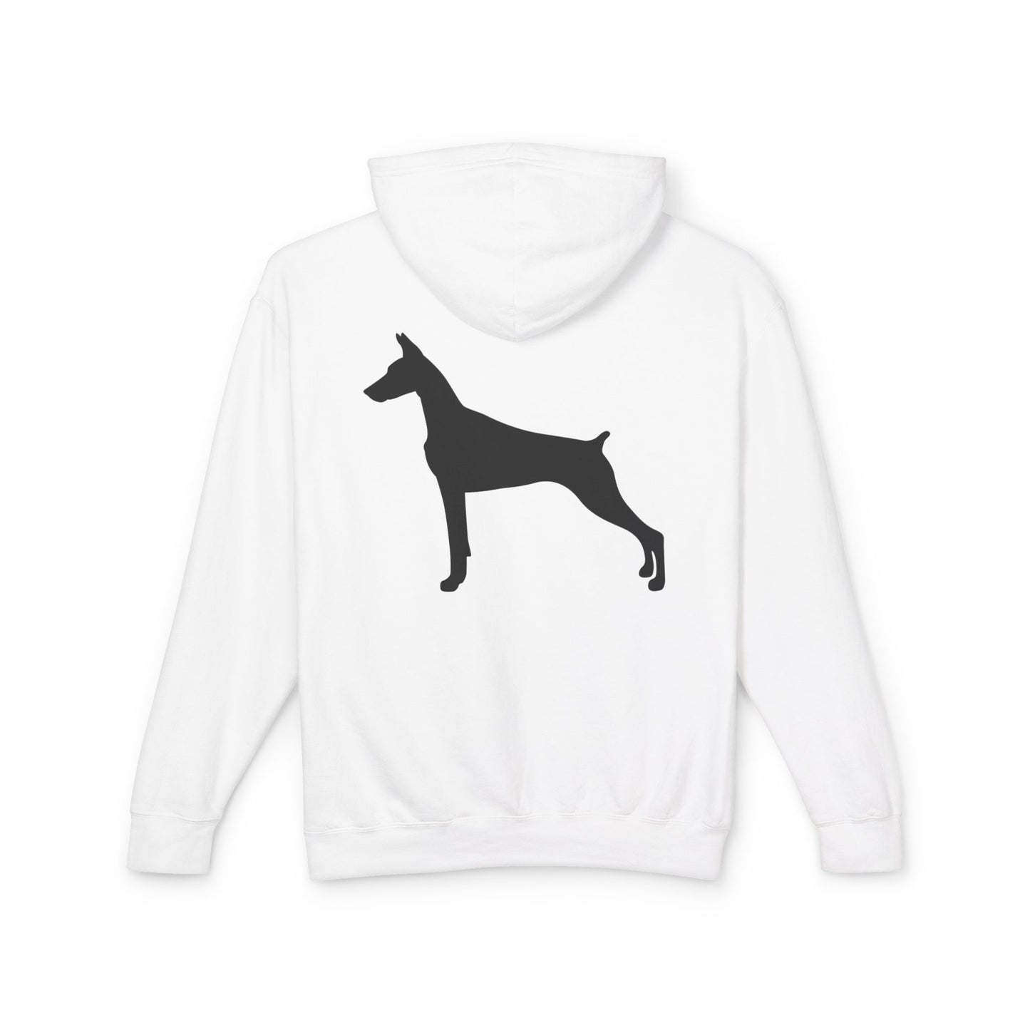 Doberman Silhouette Unisex Lightweight Hoodie