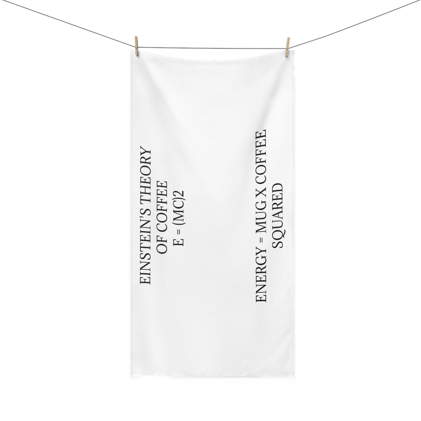 Einstein's Theory Of Coffee Mink-Cotton Beach Towel