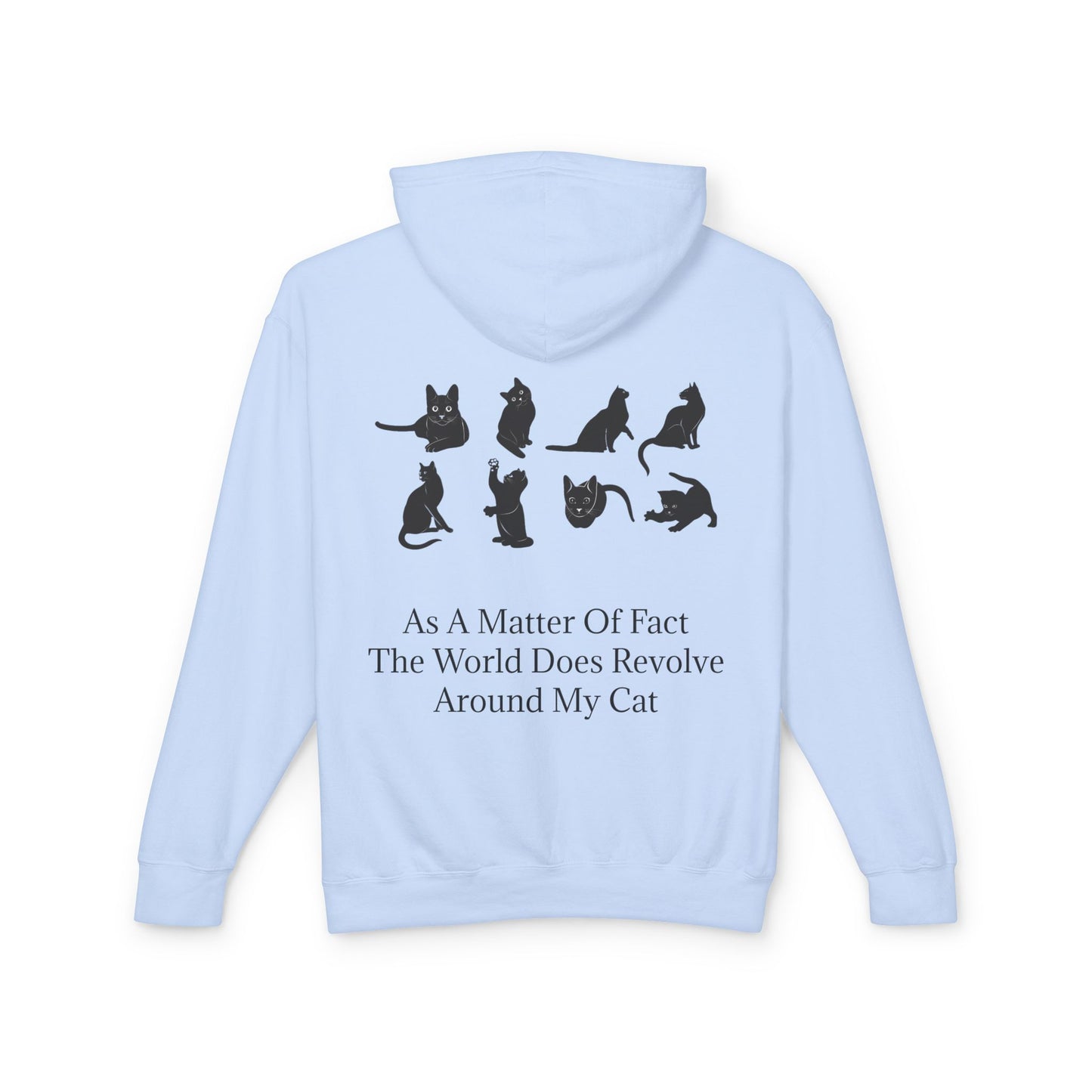 Matter Of Fact Cat Unisex Lightweight Hoodie