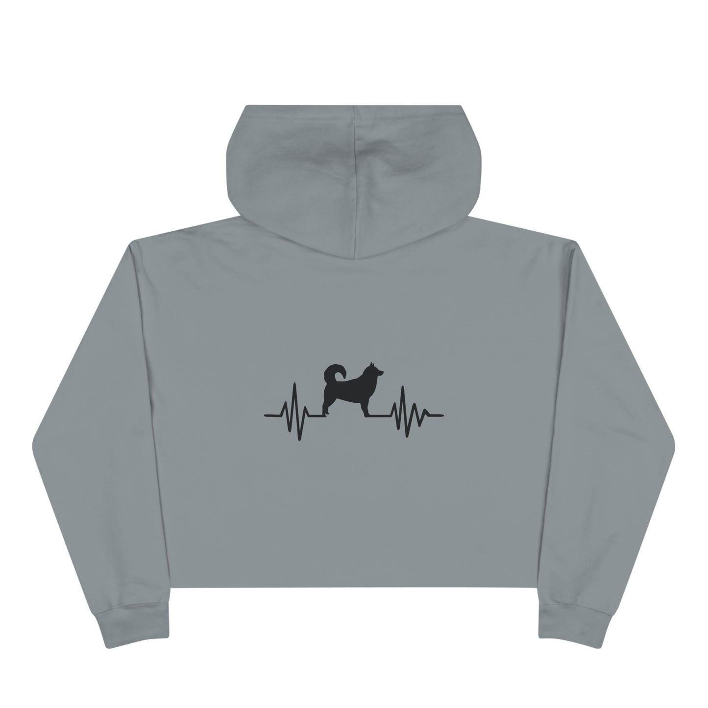 My Heart Beats For Malamutes Women's Crop Hoodie