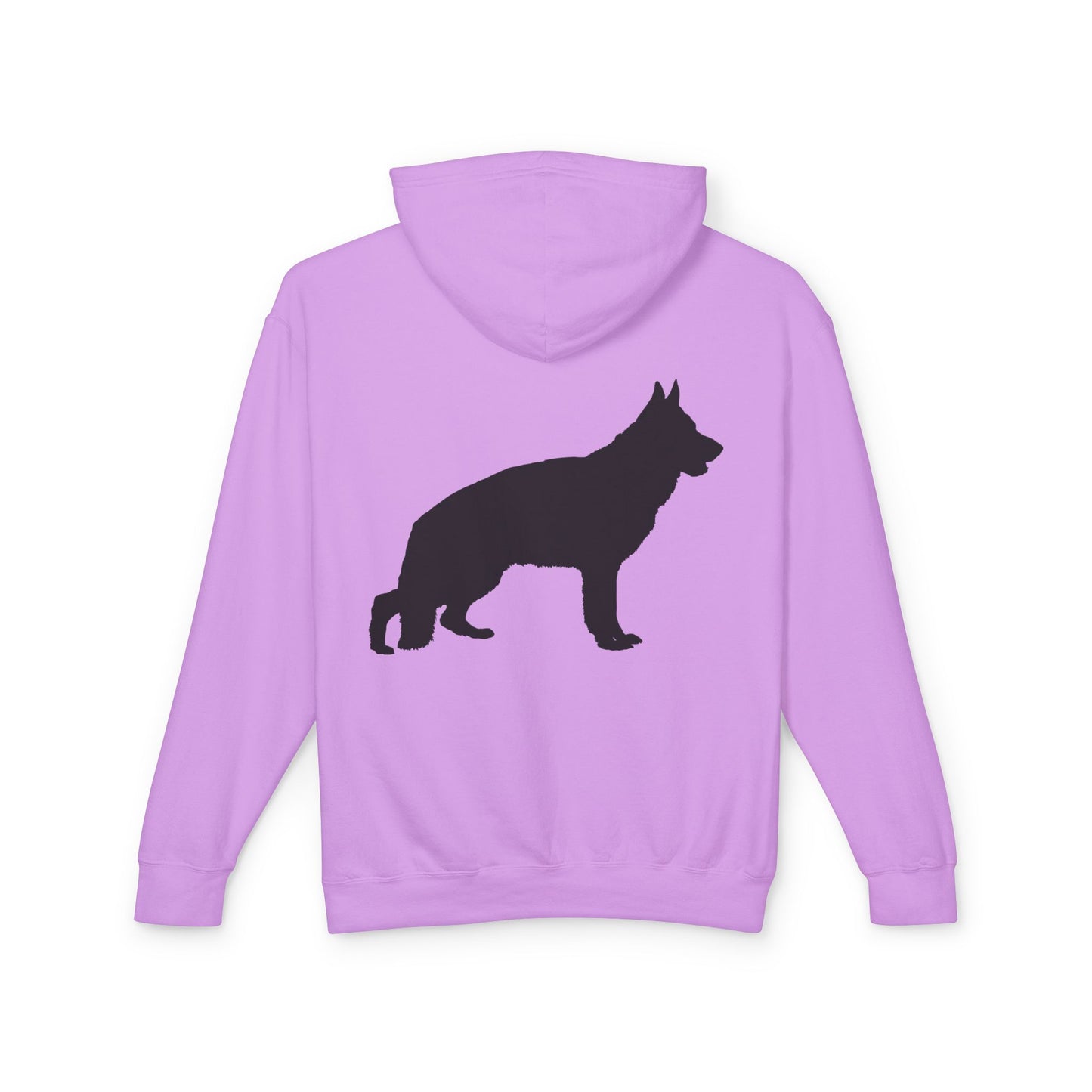German Shepherd Silhouette Unisex Lightweight Hoodie
