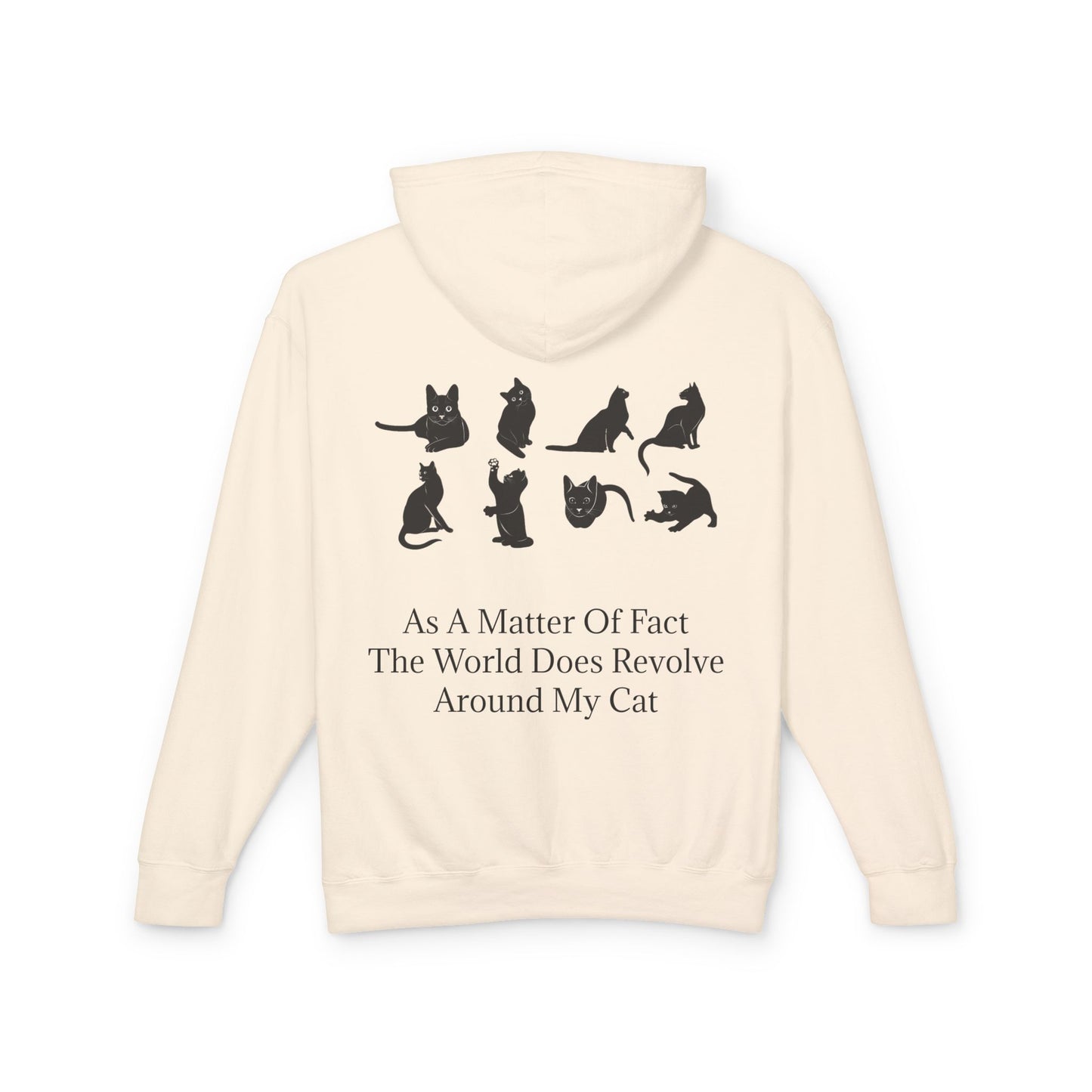 Matter Of Fact Cat Unisex Lightweight Hoodie