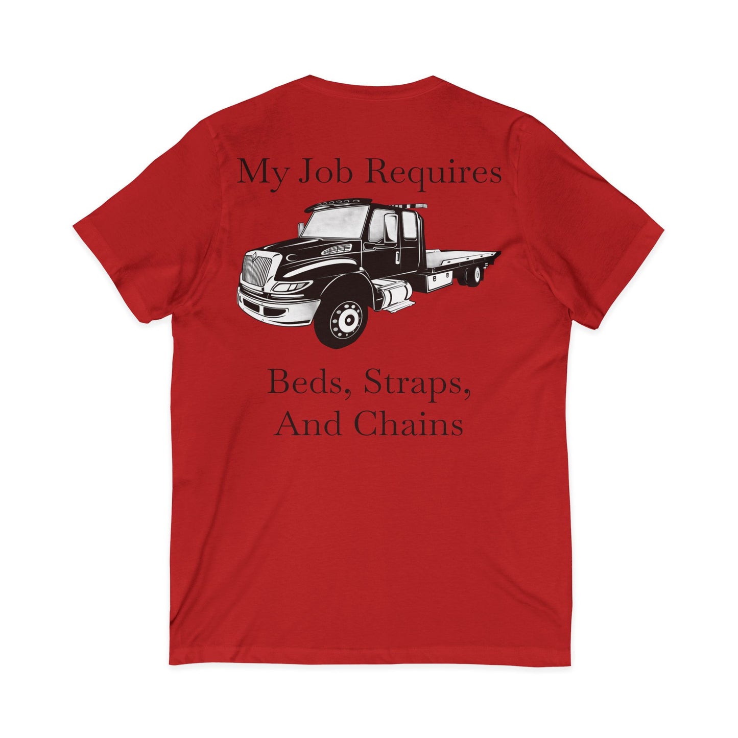 Beds, Straps, And Chains Unisex Short Sleeve V-Neck Tee