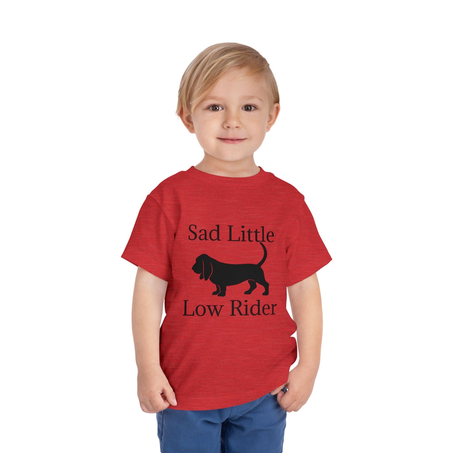 Sad Little Low Rider Toddler Unisex Short Sleeve Crewneck Tee