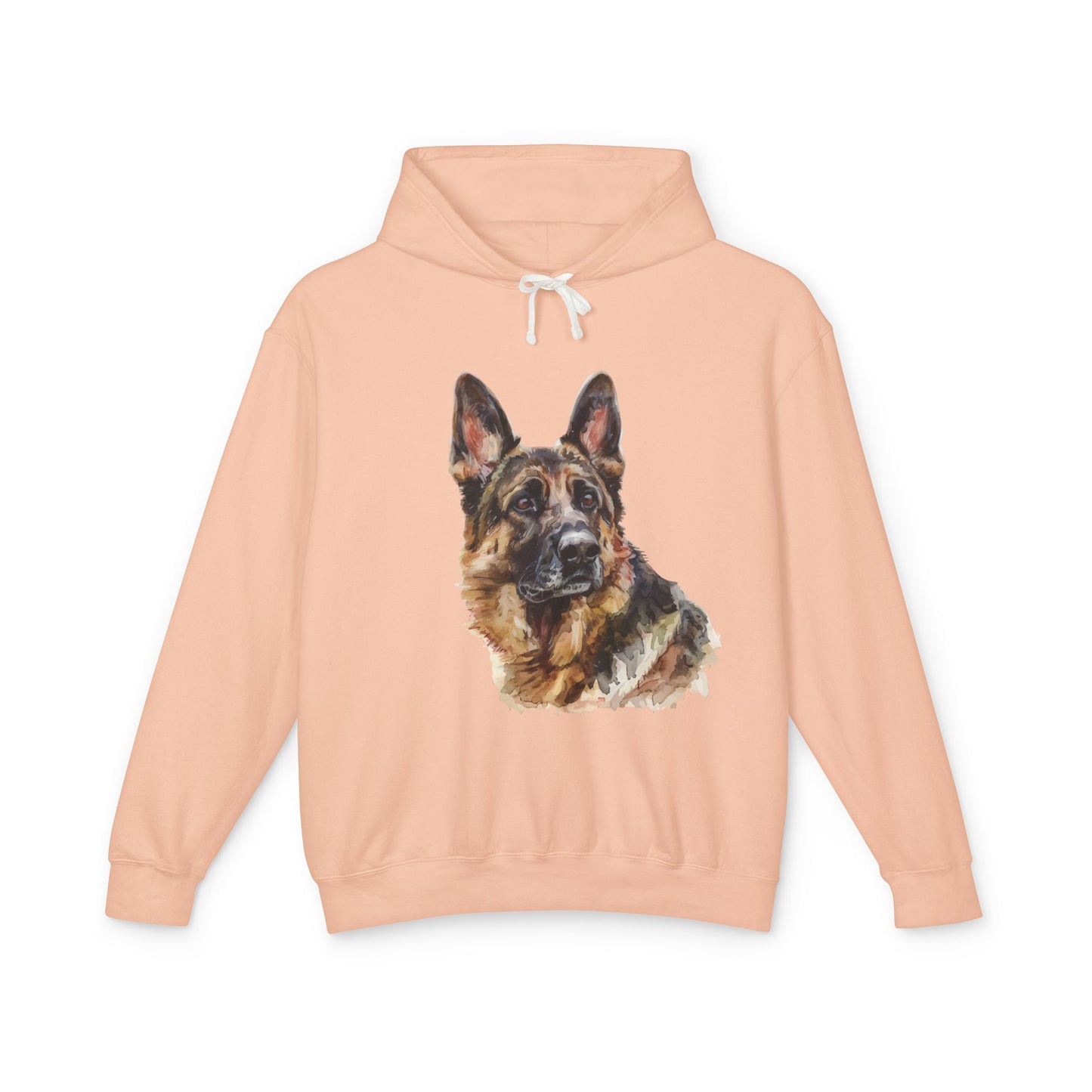 German Shepherd Head Unisex Lightweight Hoodie