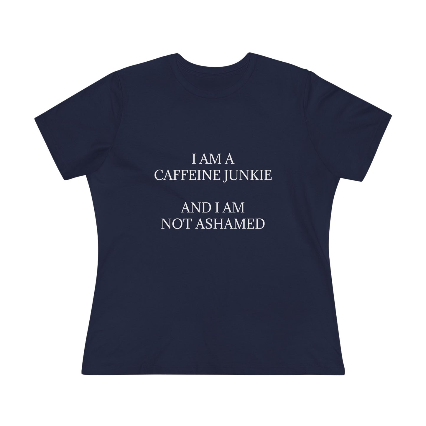 Caffeine Junkie Women's Short Sleeve Crewneck Tee