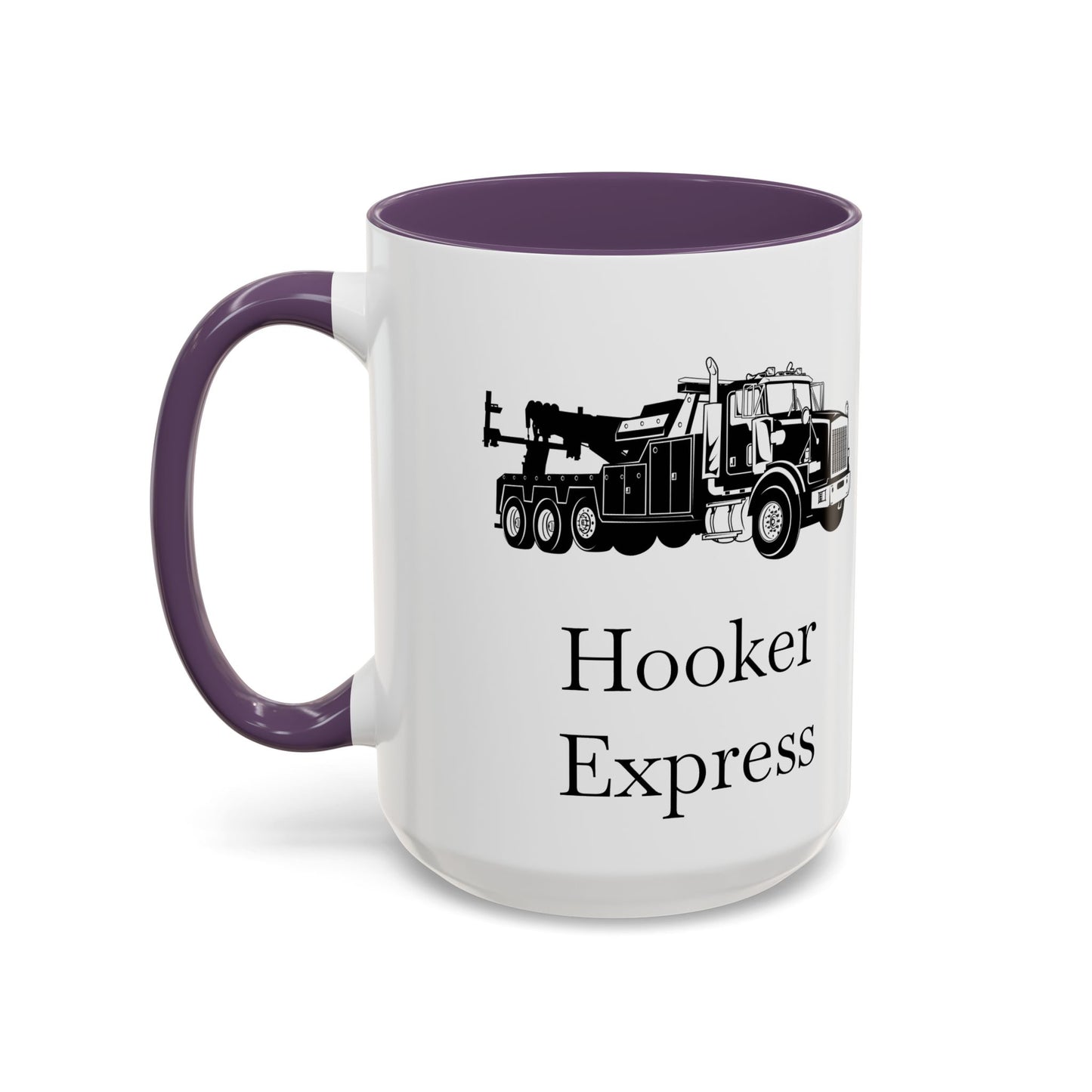 H**ker Express Heavy Tow Truck 2-Tone Coffee Mug