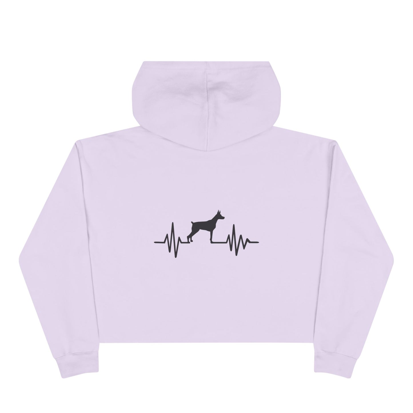 My Heart Beats For Dobermans Women's Crop Hoodie