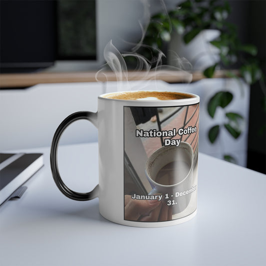 National Coffee Day Color Changing Mug