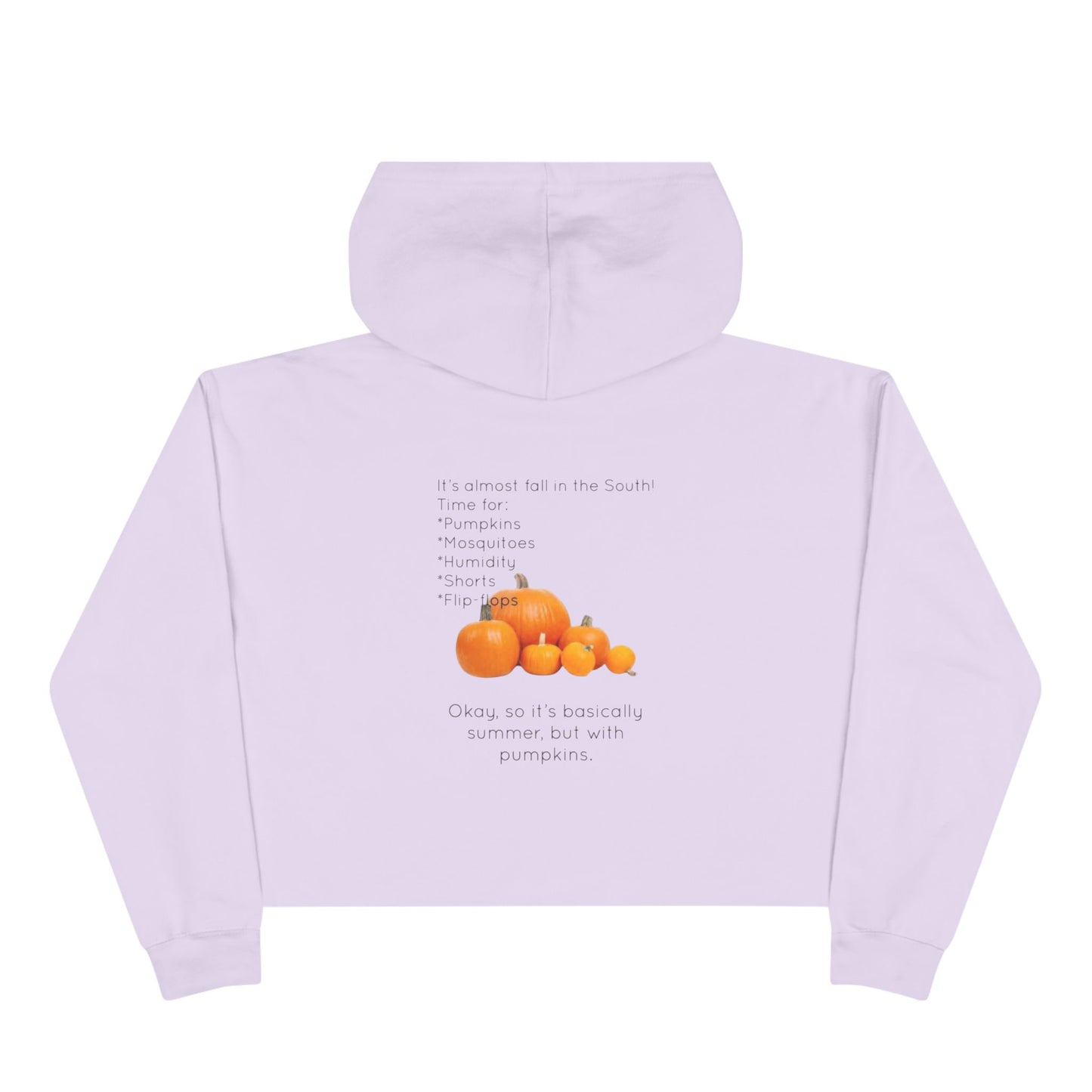 Fall In The South Women's Crop Hoodie