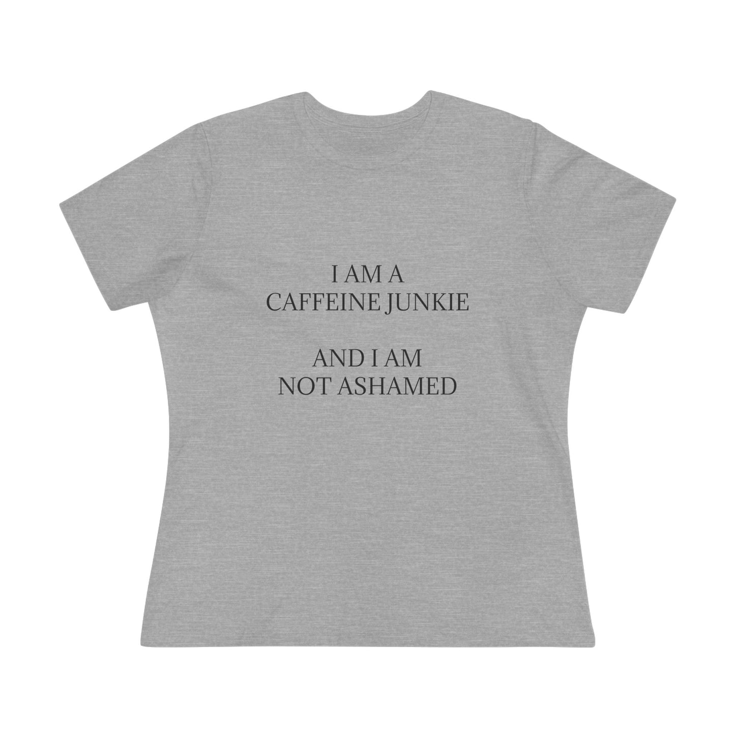 Caffeine Junkie Women's Short Sleeve Crewneck Tee