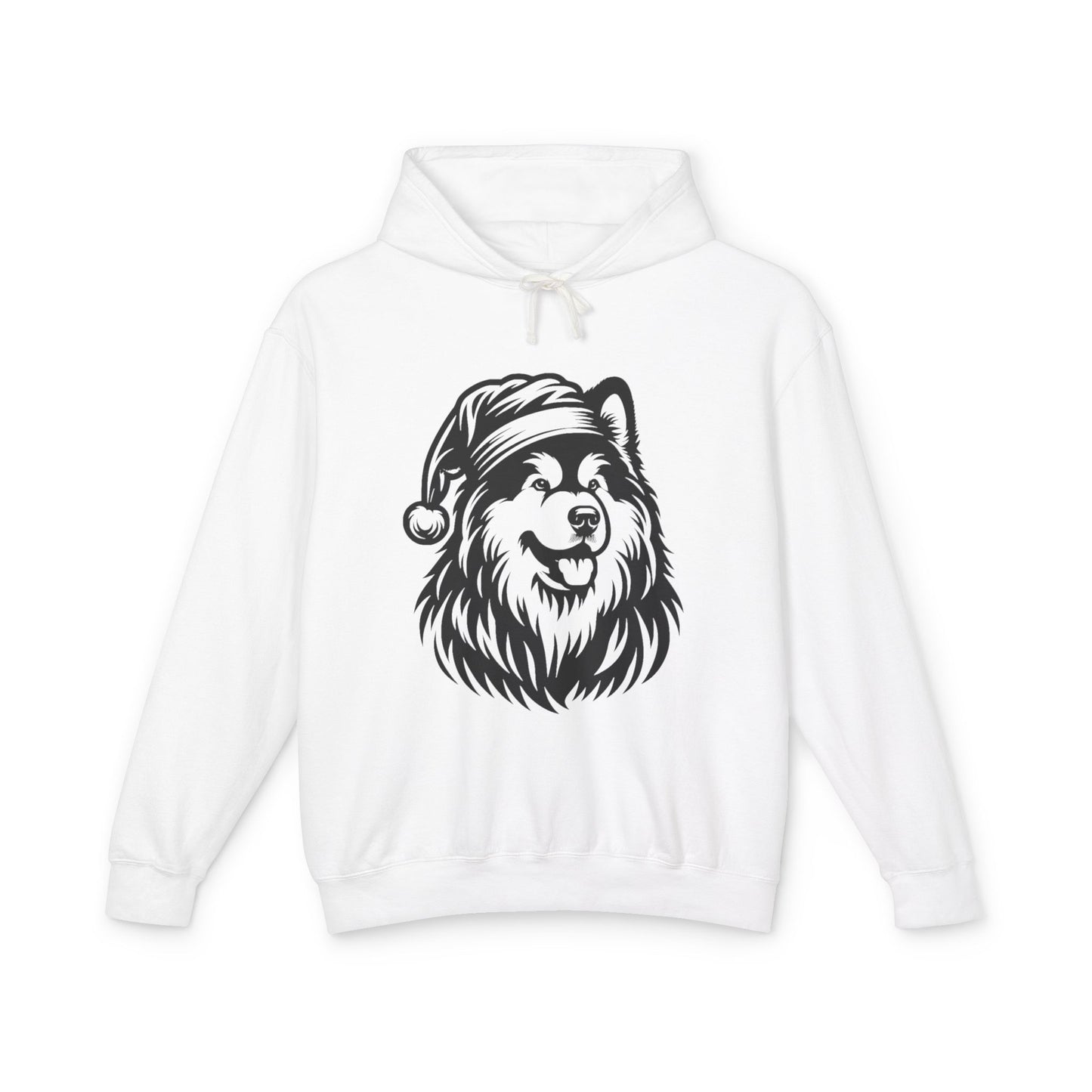 Santa Paws Malamute Unisex Lightweight Hoodie