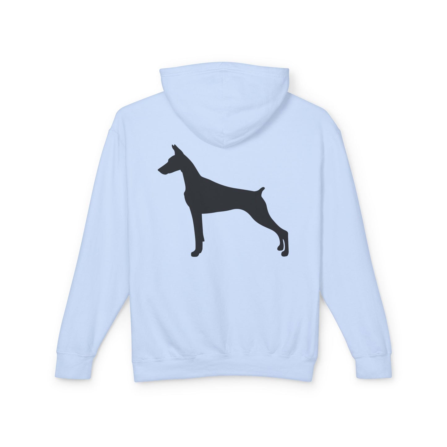 Doberman Silhouette Unisex Lightweight Hoodie