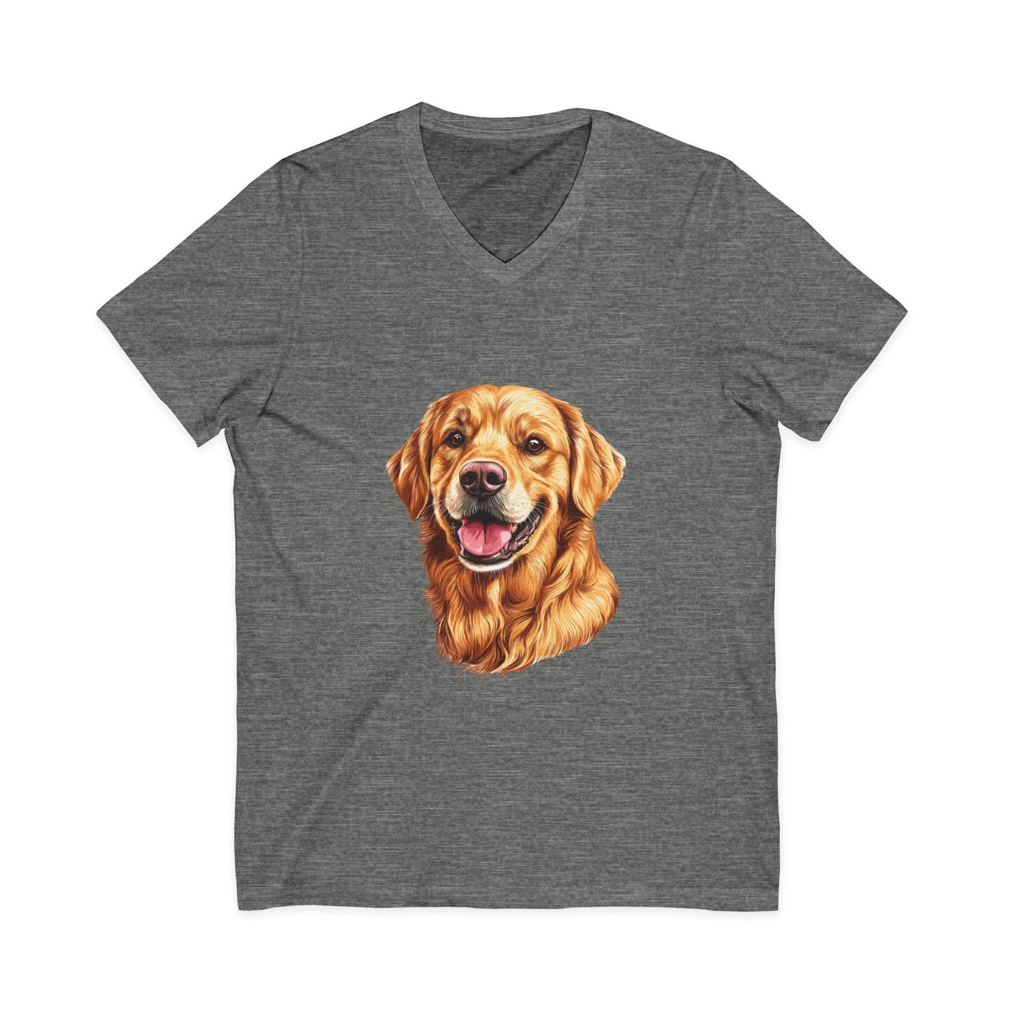 Golden Head Unisex Short Sleeve V-Neck Tee