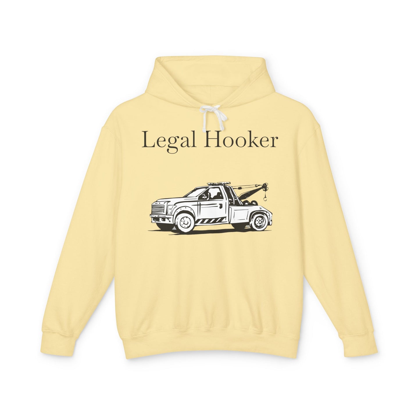 Legal H**ker Wheel Lift Tow Truck Unisex Lightweight Hoodie